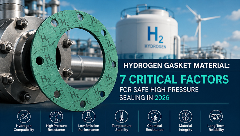Hydrogen Gasket Material for high-pressure industrial hydrogen sealing applications